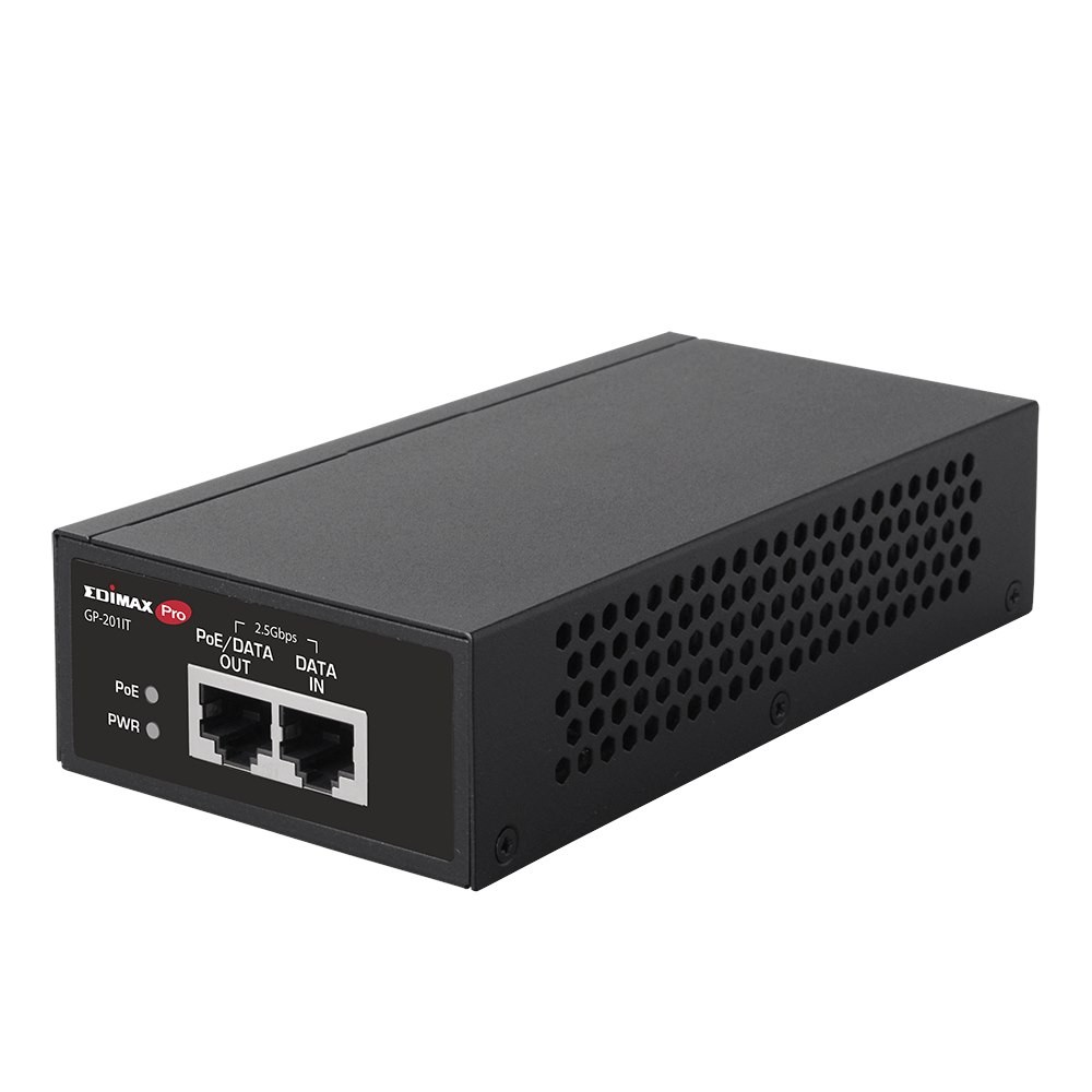 Edimax Ieee 802.3At 2.5 Gigabit PoE+ Injector 30W. Provides Power & Data Up To 100M. Easy Pulg & Play Desktop Or Wall-Mount Installation. Built-In Mid-Year Sale Up To 20% Off