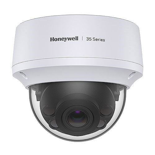 Honeywell 35 Series 8MP WDR Ip Dome Camera. 2.7-13.5MM Motorized Focus Up To 40M Ir. Rugged Outdoor Ip66 Housing. Ik10 Vandal Resistant PoE (Ieee 802.3Af) Or 12VDC. True WDR, 120dB Auto (Icr) / Colour