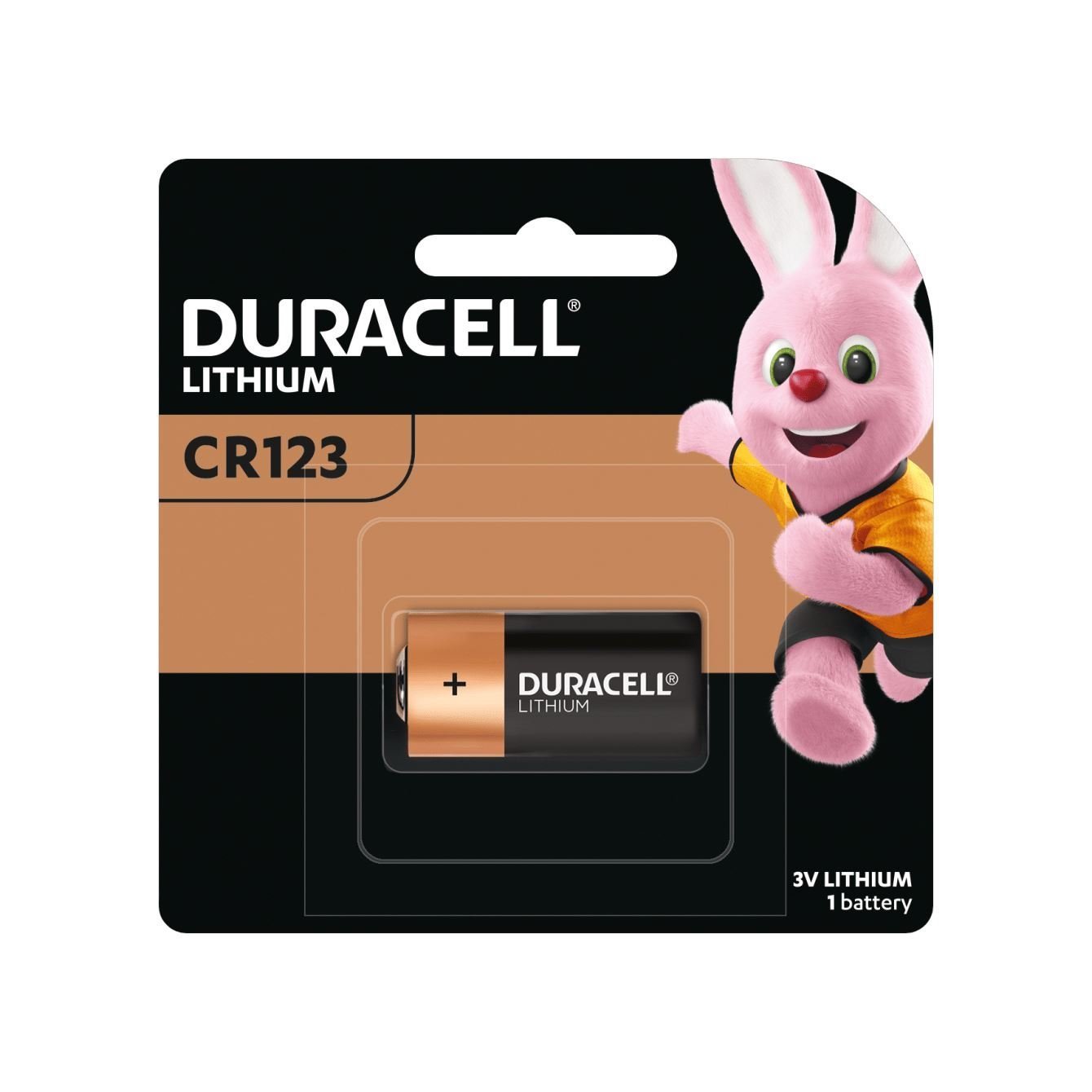 Duracell CR123 Lithium Battery.