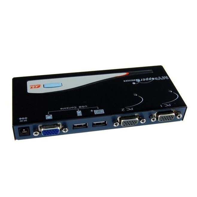 Rextron 2-Port Usb-A KVM Switch. Share 1X Usb k/b/USB Mouse/Video With 2X PCs. Usb / Vga Leads Included. Mid-Year Sale Up To 30% Off
