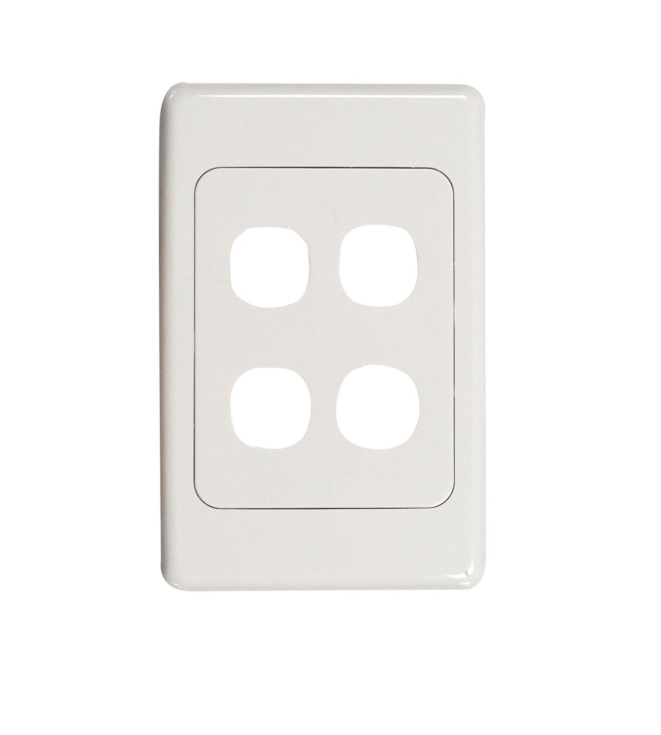 Amdex Four Port RJ45 Face Plates Amdex Style.