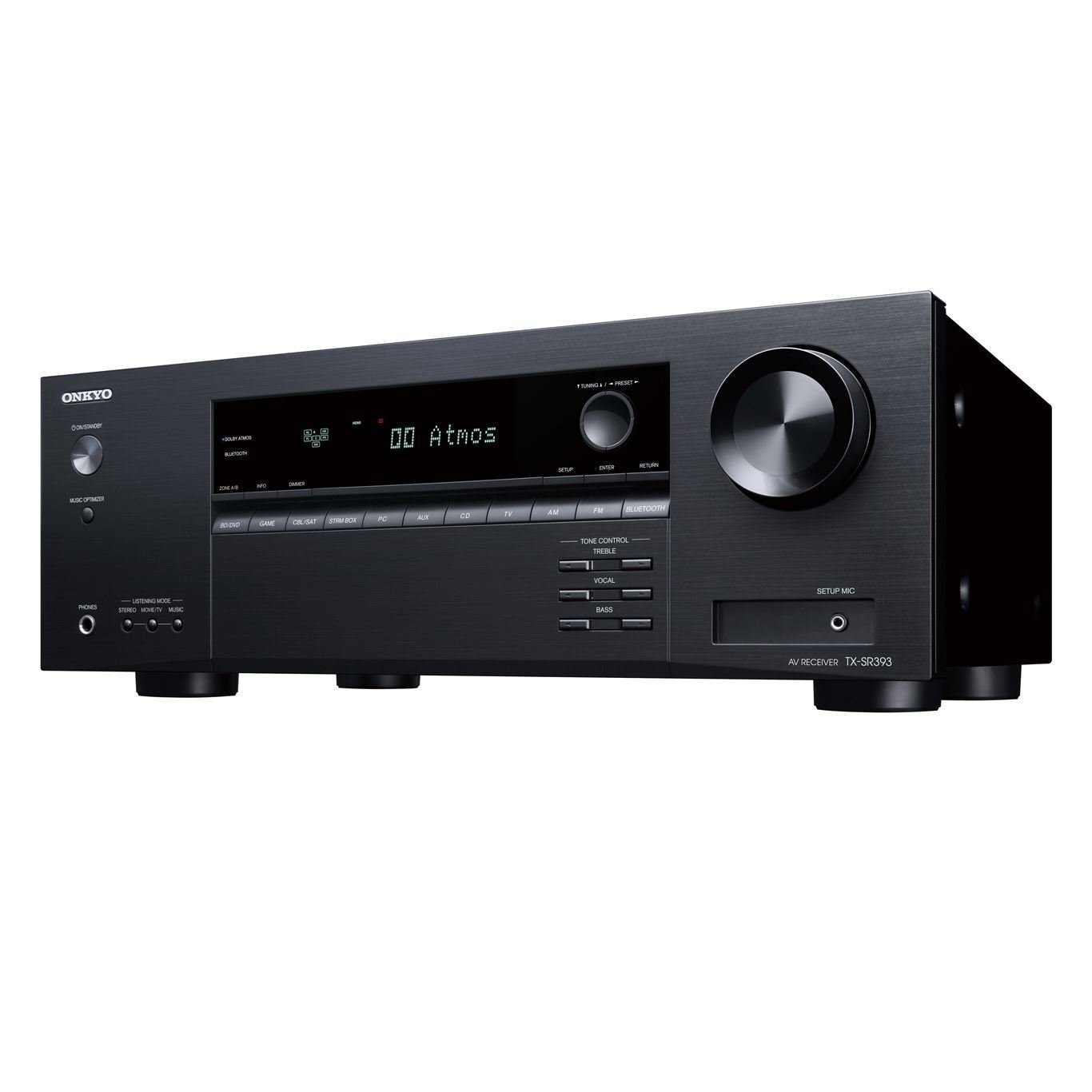 Onkyo 5.2 Channel Av Receiver 155W P/CH At 6 Ohm. DTS-X And Dolby Atmos Playback. 4 Hdmi Inputs 1 Hdmi Out With Arc. Dimensions - (WxHxD) 435X 160X328 Weight - 8.2KG, Black