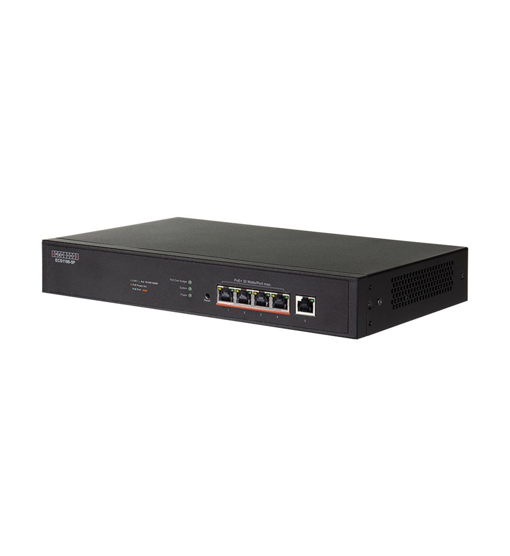 Edgecore 5 Port Lite L2 Smart Gigabit Web Managed PoE Switch With 4 PoE Ports (30W). 120W Power Budget. 6KV Power Surge Protection. Fanless Design. Mid-Year Sale Up To 30% Off