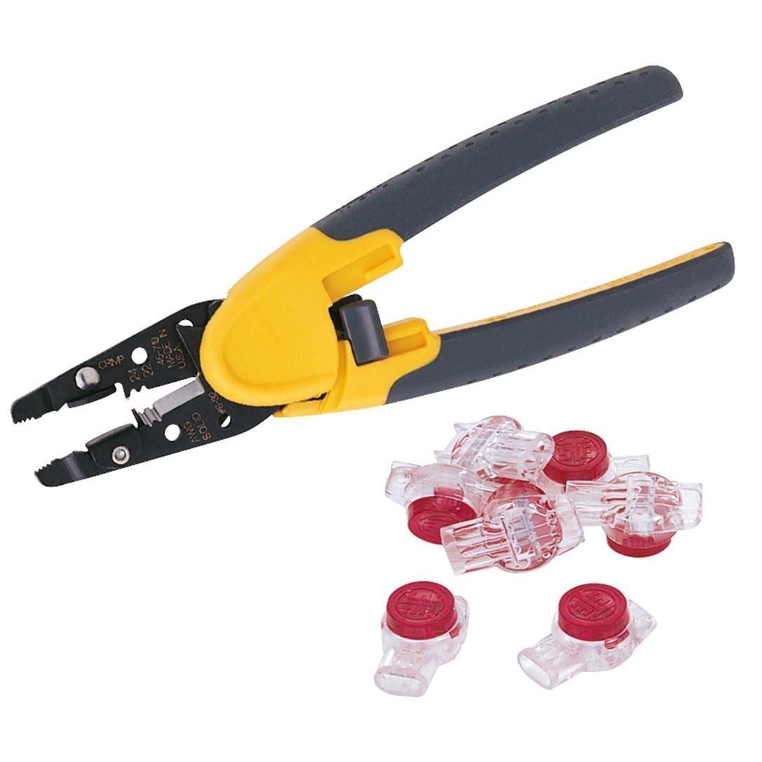 Ideal Industries Telephone And Data Cable Splice And Repair Kit. Includes 25X 25 Idc Connectors (Ur Red, 3-Wire Butt Splice).