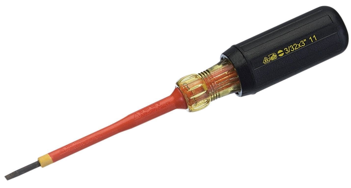 Ideal Industries Slotted Insulated Screwdriver.