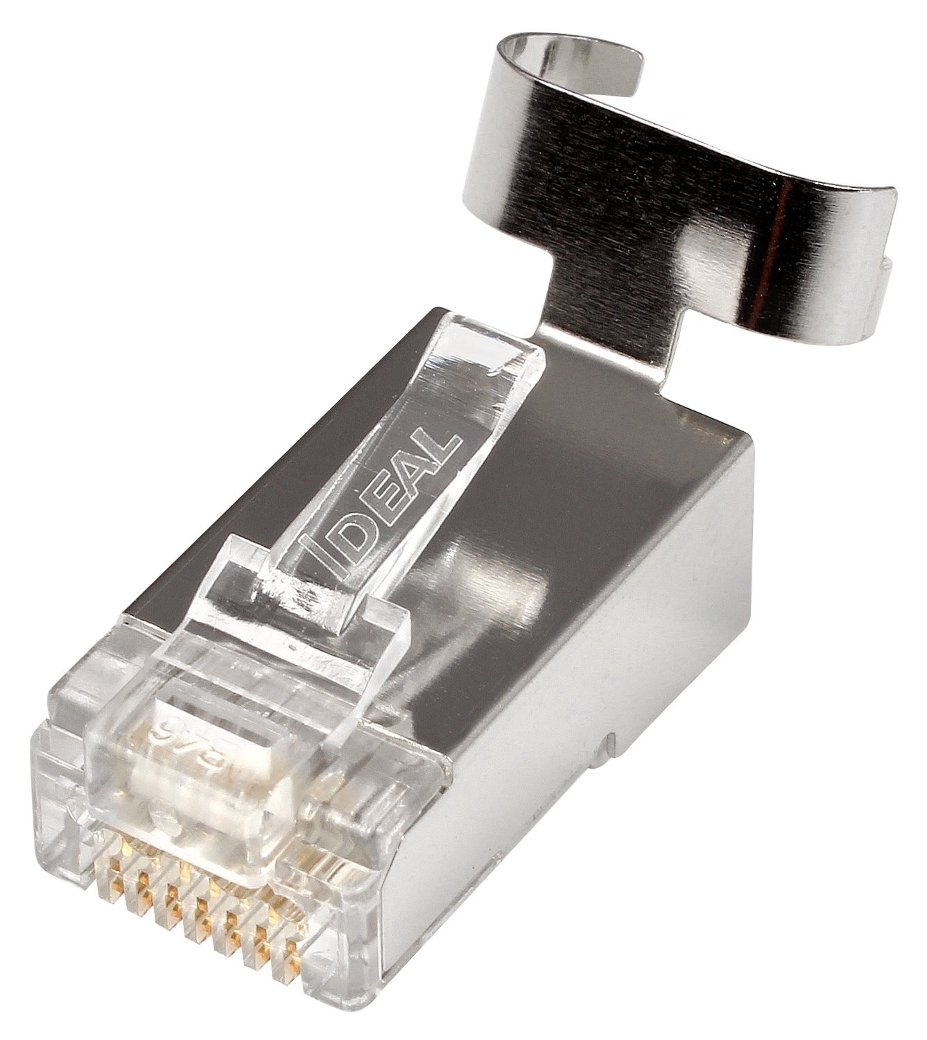 Ideal Industries CAT6A/6/5e STP RJ45 Push Through Plug (Staggered). Jar Of 50. Compatible With 30-495