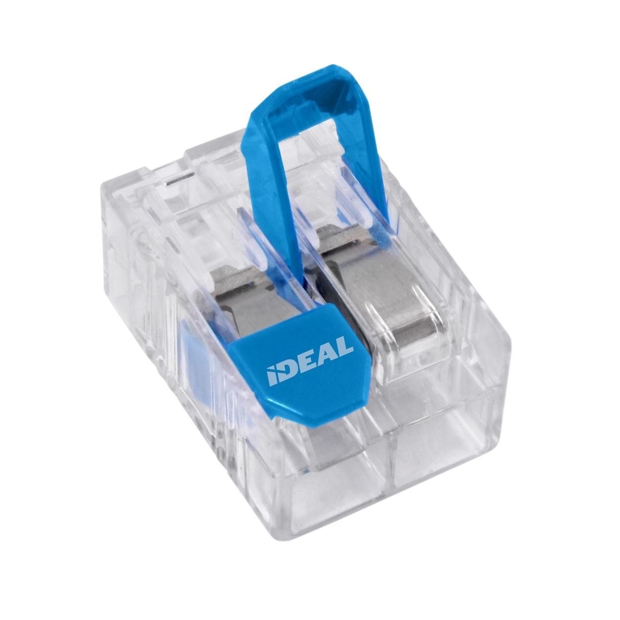 Ideal Industries 30A 2 Port Wire Connector Lever. 40PC Jar. 0.5 MM2 To 6.0 MM2 (Solid/Stranded Copper And Solid-Copper Clad Aluminum).