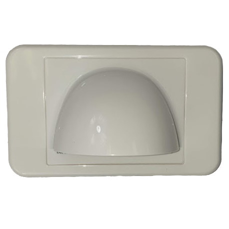 Digitek Bullnose Wall Plate: White