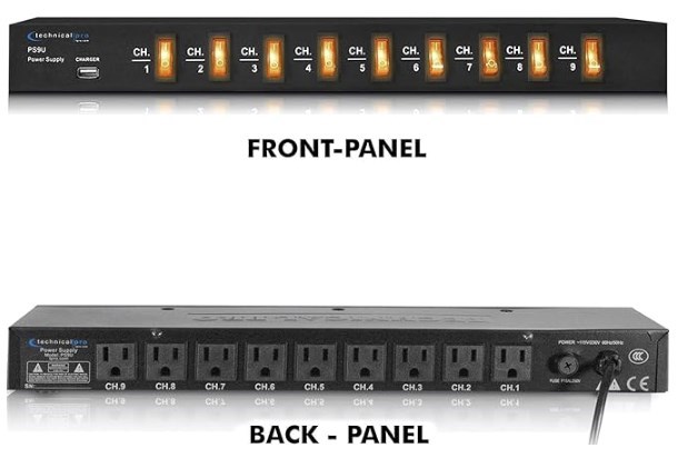 PDU - Technical Pro Electric Power Supply with 9