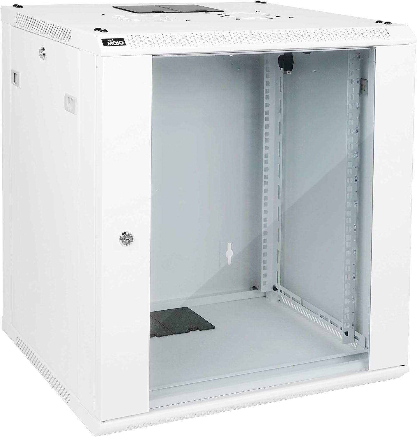 12U White Wall Mount Rack Network Cabinet for 19"
