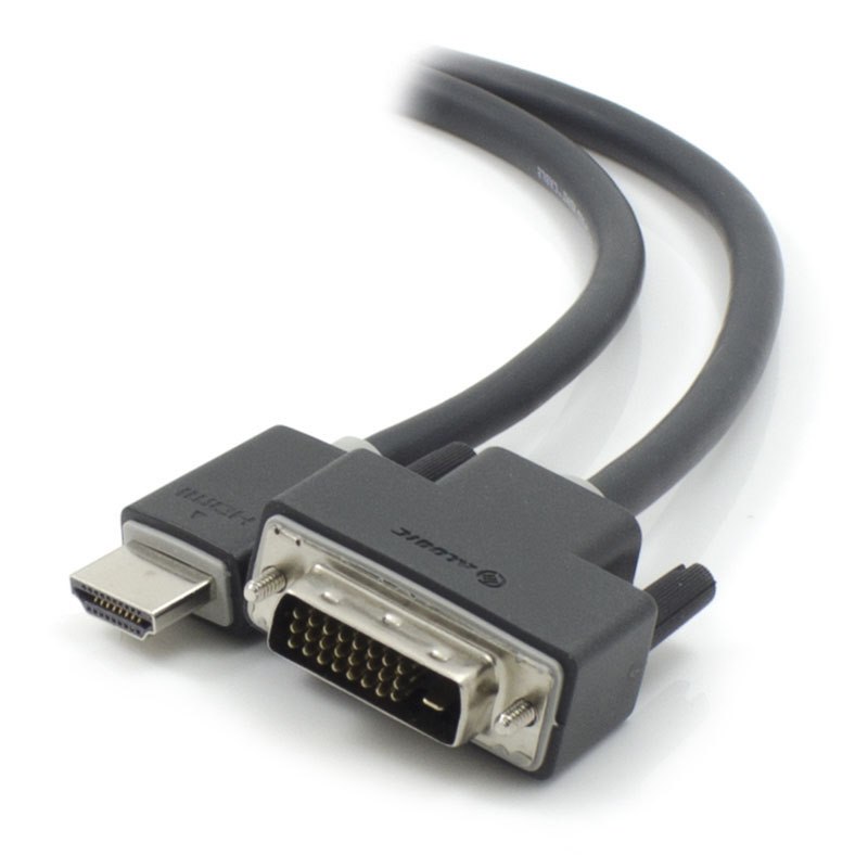Alogic 2M Dvid To Hdmi Cable Male To Male Commercial Packaging