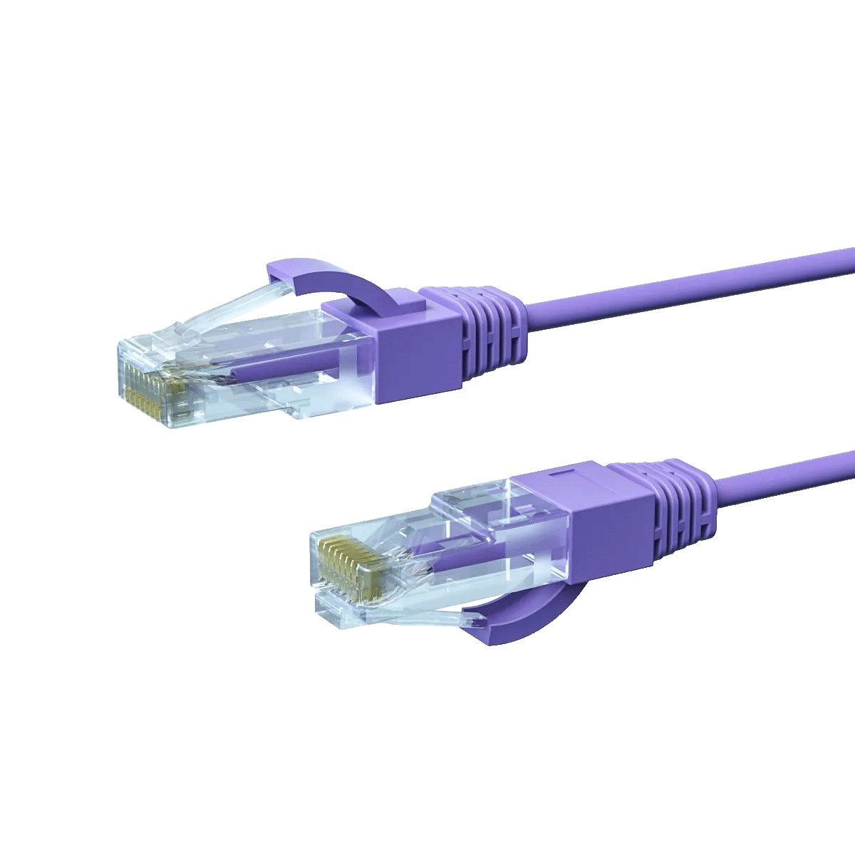 4Cabling 10M Cat6a Thin U/Utp LSZH 28 Awg RJ45 Network Cable | Purple