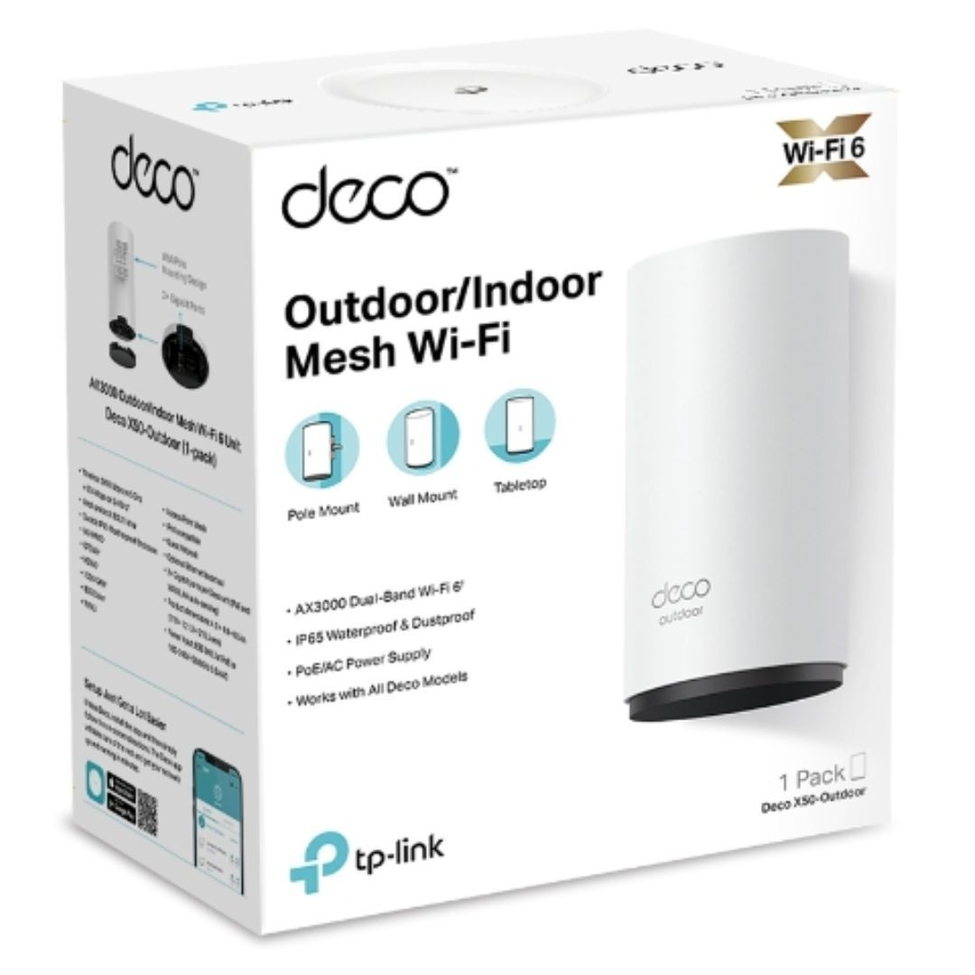 TP-Link Deco X50-Outdoor Wi-Fi 6 IEEE 802.11ax Ethernet Wireless Router