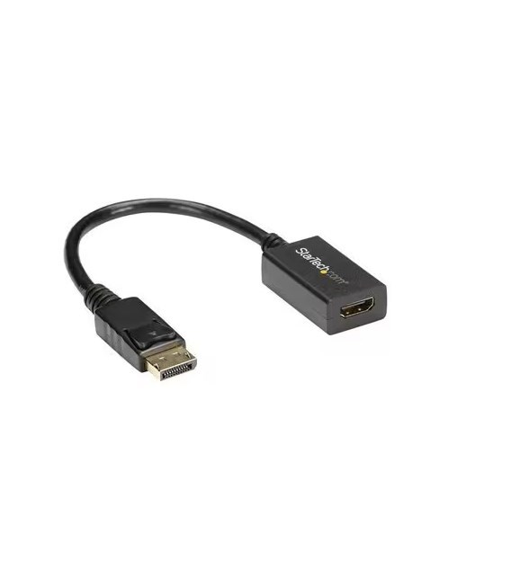 DisplayPort to HDMI Adapter - DP 1.2 to HDMI Video Converter 1080p - DP to HDMI Monitor/TV/Display Cable Adapter Dongle - Passive DP to HDMI Adapter - Latching DP Connector