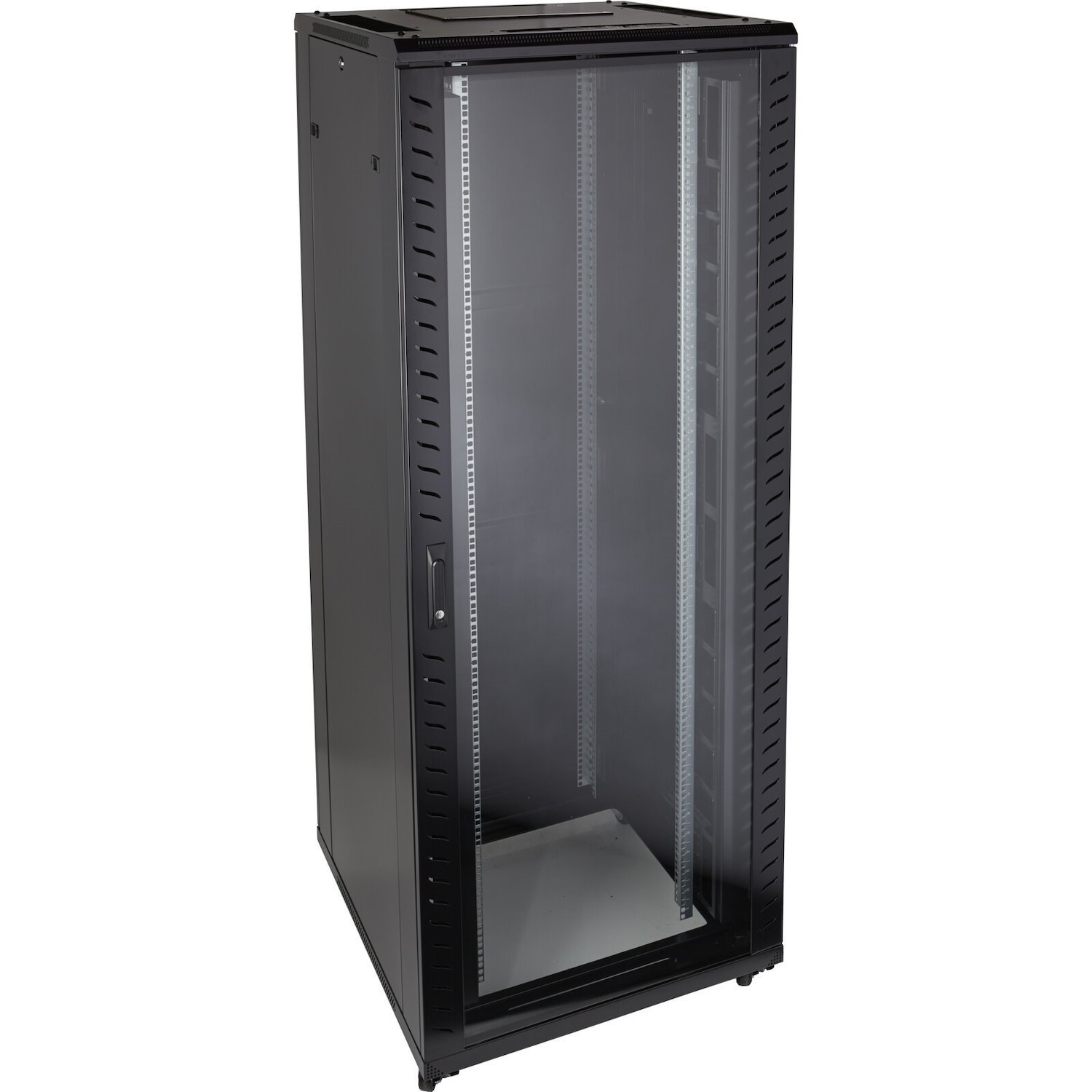Environ CR800 24U Rack 800x800mm Glass (F) Steel (R) B/Panels F/Mgmt Black