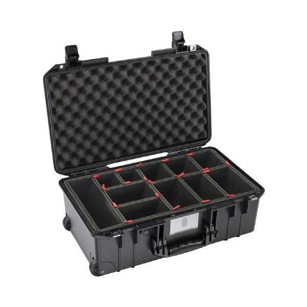 Pelican 1535 Air Carry-On Case Black With TrekPak Divider System