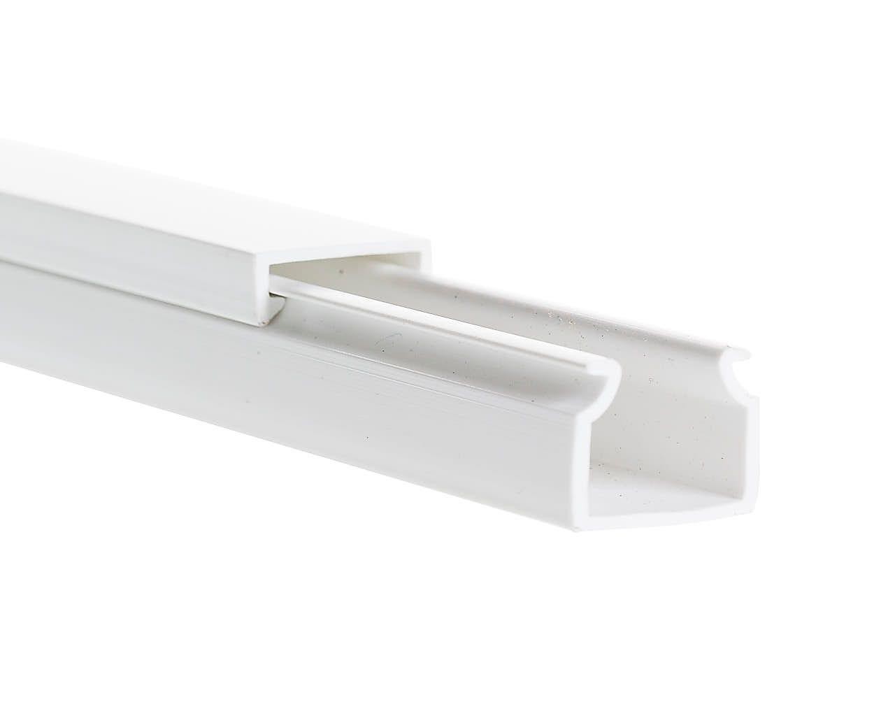 4Cabling Cable Ducting 16mm(W) X 16mm(H) X 2M: White