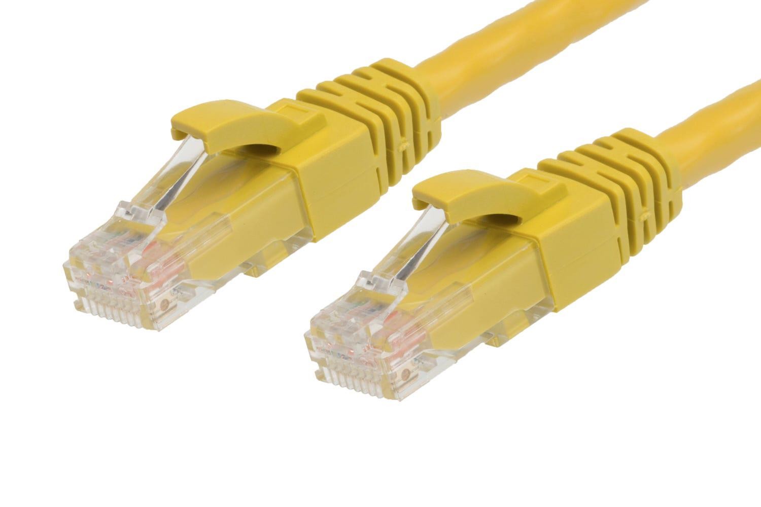 4Cabling 2.5M RJ45 Cat6 Ethernet Network Cable | Yellow