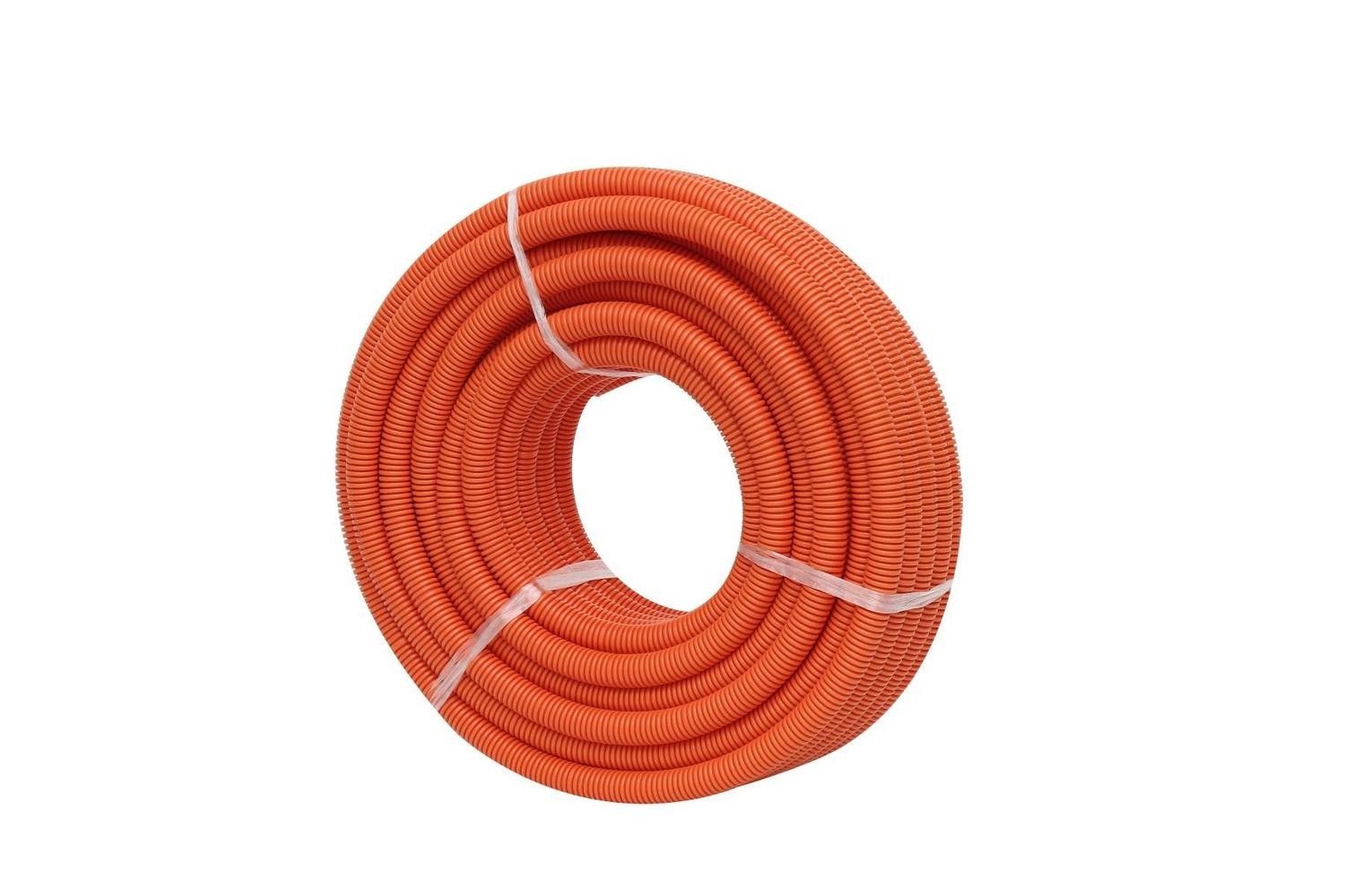 4Cabling 4C | 40MM Corrugated Conduit Heavy Duty Orange 10 Meter/Roll