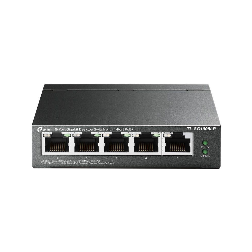 TP-Link | TL-SG1005LP | 5 Port Gigabit Desktop Switch With 4 Port PoE+