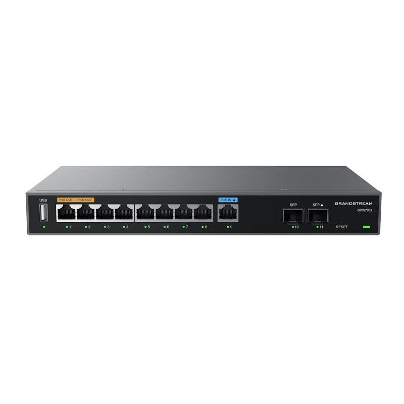 GrandStream | GWN7003 | Multi-Wan Gigabit VPN Router, 9 X Gige, 2 X SFP