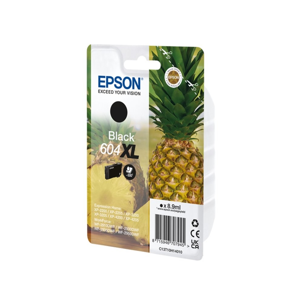 Epson 604 XL Black Ink XP-2200 XP-3200 XP-4200 WF-2910 WF-2930 WF-2950