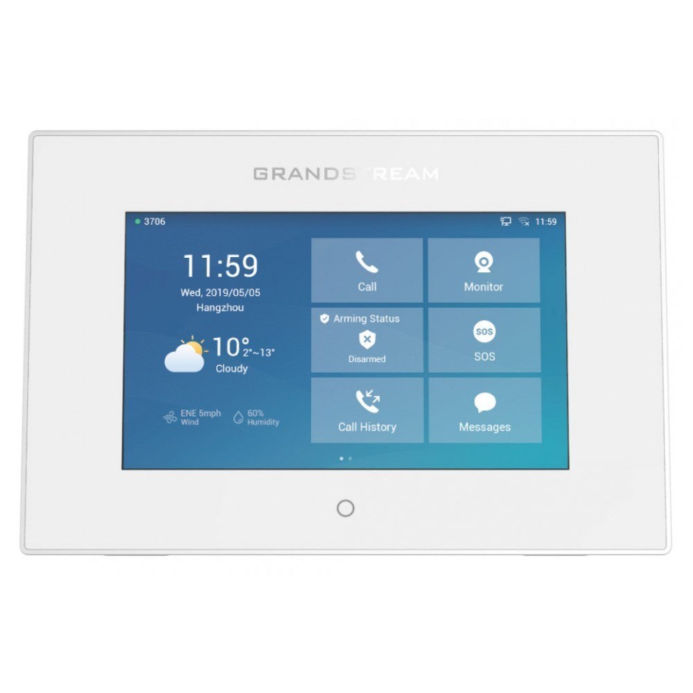 Grandstream Integrated Sip Intercom On Wall Poe Touch Screen