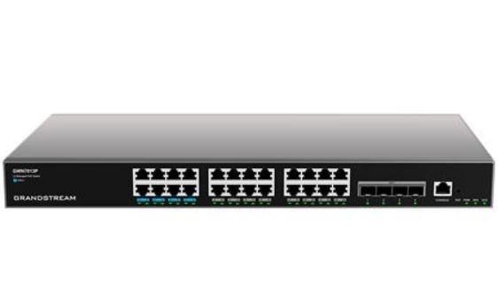 Grandstream Enterprise Layer 3 Managed PoE Network Switch 24 X GigE 4 X SFP