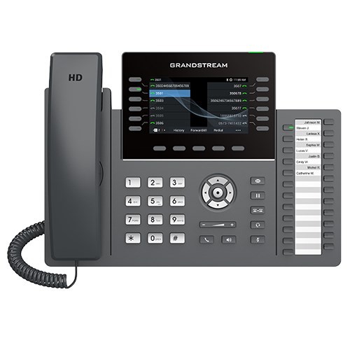 Grandstream 66 Lines Gigabit WF/BT Colour Screen 24 Paper Based BLF Keys