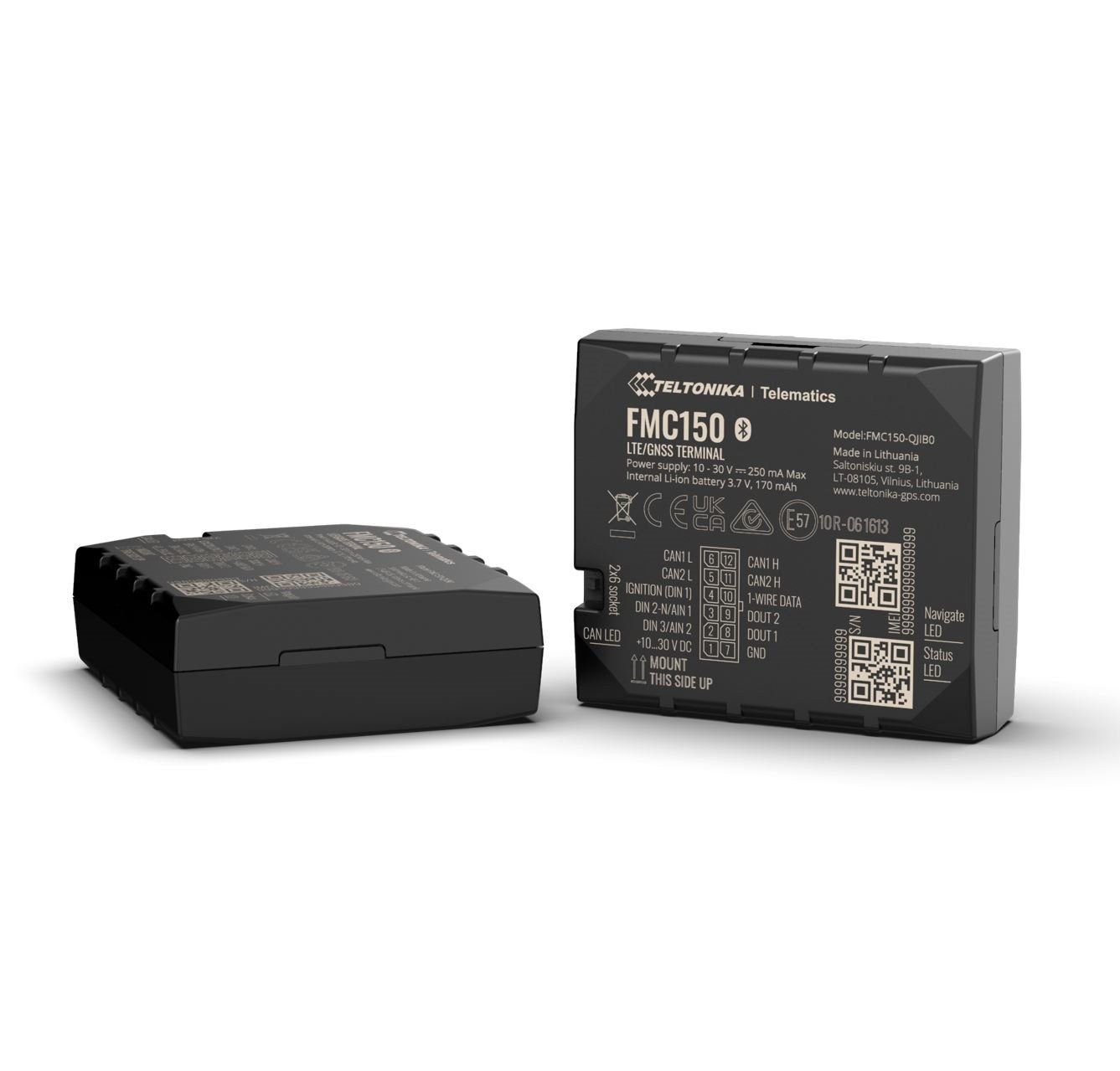 Teltonika Gnss/Lte Cat 1/Gsm/Bluetooth Tracker With Integrated Can Adapter And Internal GNSS/GSM Antennas And Internal Battery