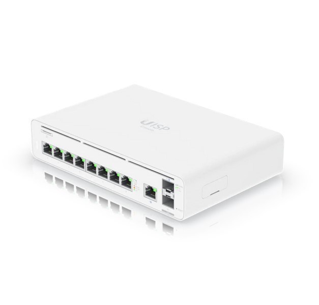 Ubiquiti Uisp Host Console,Integrated Switch & Multi-Gigabit Ethernet Gateway, (9) GbE RJ45 Ports, (2) 10G SFP+ Ports, Up To 8,500 MBPS Throughput