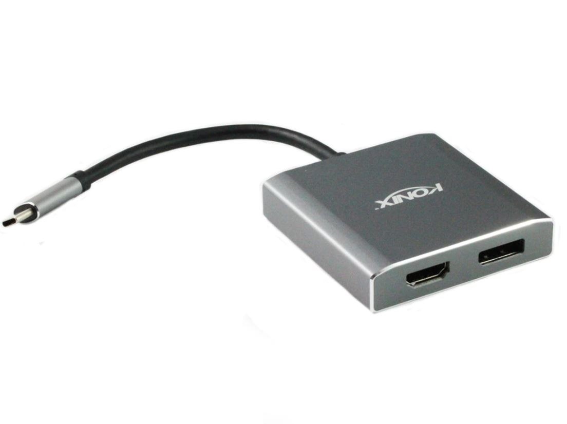 4Cabling Usb 3.1 Type-C Male To DisplayPort & Hdmi® Converter | 20CM