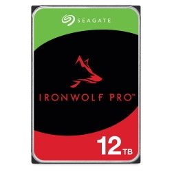 Seagate IronWolf Pro, Nas, 3.5" HDD, 12TB, Sata 6Gb/s, 7200RPM, 256MB Cache, 5 Years Or 2.5M Hours MTBF Warranty