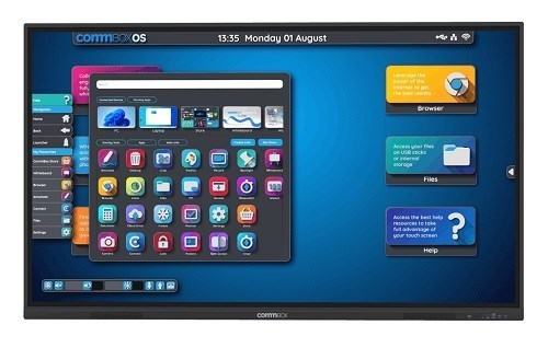 Commbox (Cbic65s4) 65" 4K Uhd Interactive Classic Display (S4), 40-PT Touch, Android 11, 5