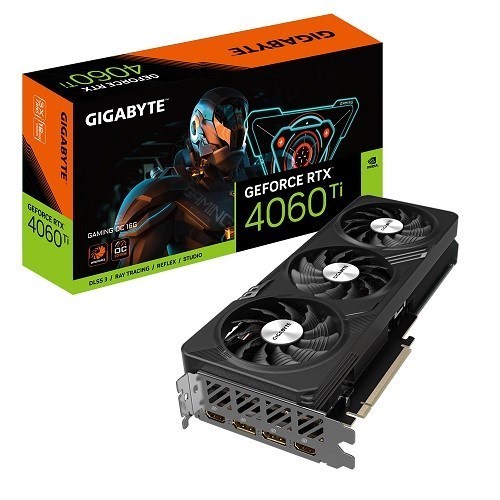 Gigabyte nVidia GeForce RTX 4060 Ti Windforce Oc 16G GDDR6 Video Card, Pci-E 4.0, 2535MHz Core Clock, 2X DP 1.4A, 2X Hdmi 2.1A