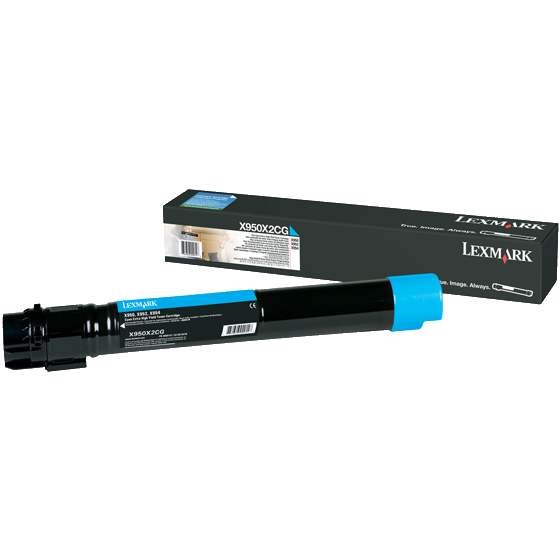 Lexmark X95X Cyan Toner Cartridge 22K Damaged Packaging