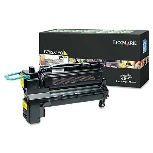 Lexmark C792X1YG Yellow (Prebate) Toner Yield 20,000 Pages C792 Damaged Carton