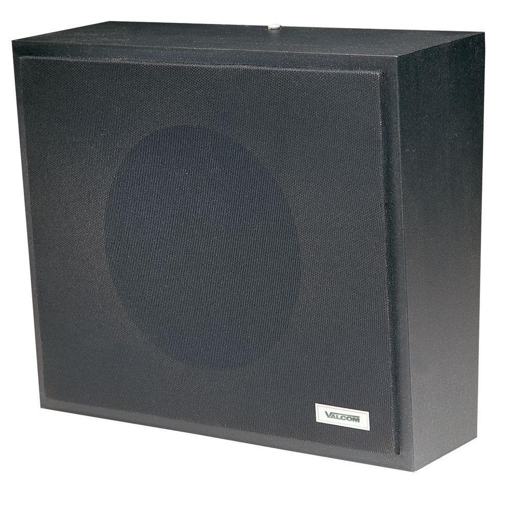 Valcom Talkback Wall Speaker, Black