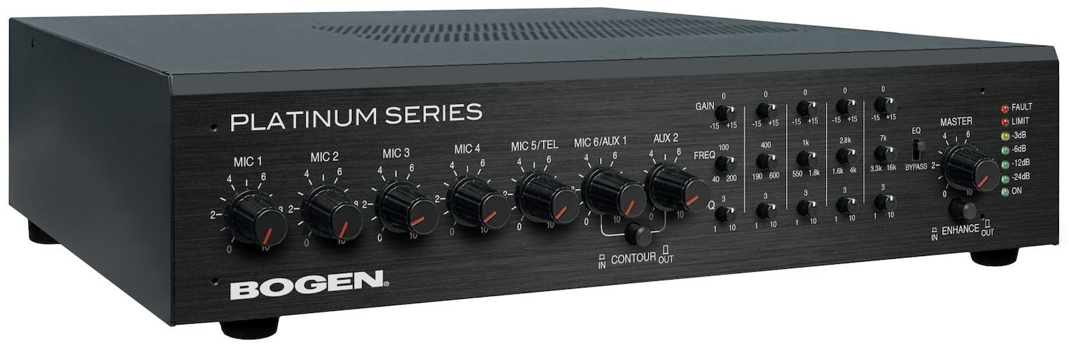 Bogen Plat Series 600W- 8-Ohm 1-CH- Class Amp