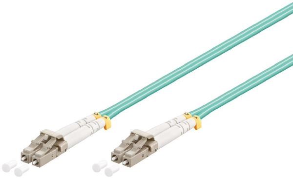 Shintaro Fibre Patch Cable Multimode LC To LC Om3 Aqua 1M