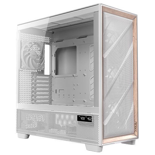 Antec Flux Pro, E-Atx Premium Birch, Iunity Temperature Display. Cpu And Gpu Led Display, 6X High Performance Fans, Argb PWN CTRL, Psu Shift Case