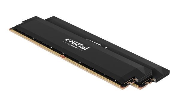 Crucial Pro 64GB (2x32GB) DDR5 Udimm 6000MHz CL40 Black Heat Spreader Support Intel XMP Amd Ryzen Desktop PC Gaming Memory