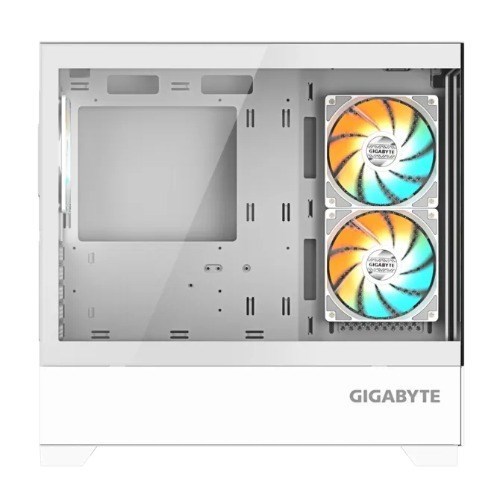 Gigabyte (LS) Gigabyte C201pi M-Atx Case, Mid Tower, mini-ITX/m-ATX, White, H431X W242X D430 MM, 5 Slots, Usb 3.0 X2, H=502 W=313 D=525 MM