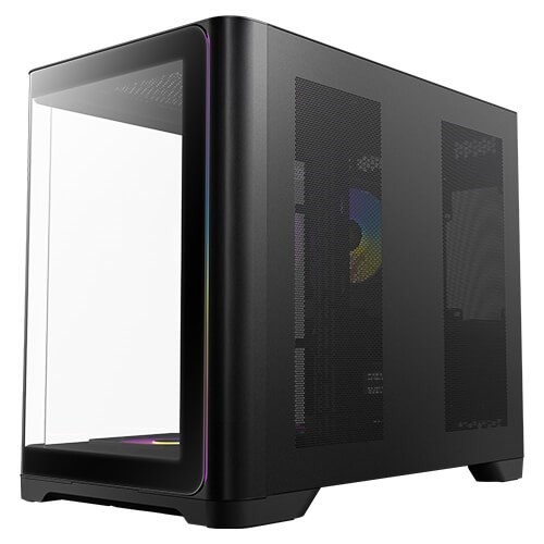 Antec C5 Curve Argb Atx Matx, Dual Chamber, 4X Perfromance PWM Argb Fans, 4MM TG, Usb Type-C 3.2 Gen 2 X 1, Mid Tower Black Case