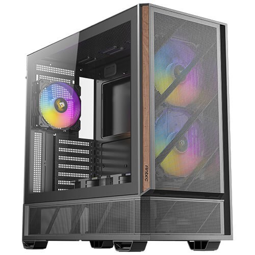 Antec P30 Argb Mid Tower, 478×222×465 MM, Steel+Plastic+Wood, ATX/mATX/ITX, 4MM TG, 2xUSB3.0, Type-C, 7 Slots, 2/1×3.5'/2.5', Argb Fans 3+2, Gpu 405