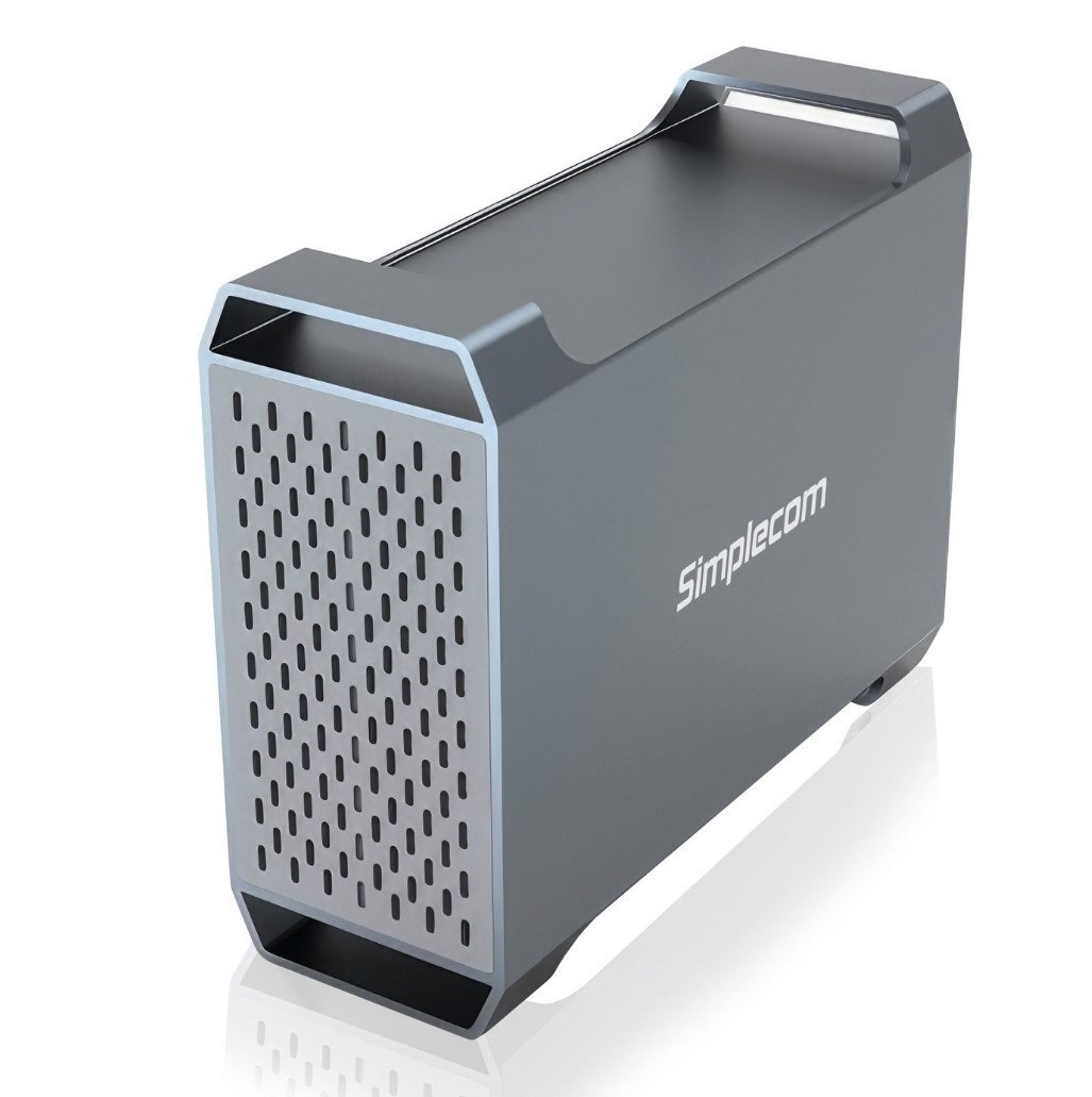 Simplecom Se482 SuperSpeed Usb Dual Bay 3.5' Sata Hard Drive Raid Enclosure Usb-C Raid 0/1, Jbod