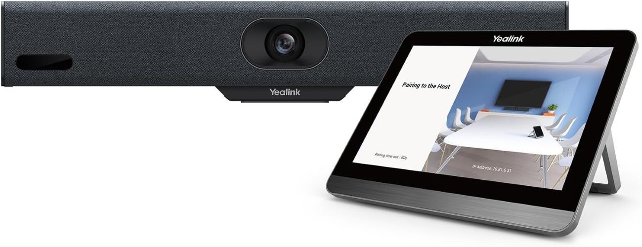 Yealink (A10-020) MeetingBar For Huddle Rooms, Power Adapter, Wall Mount Bracket, Cables, 1X CTP18
