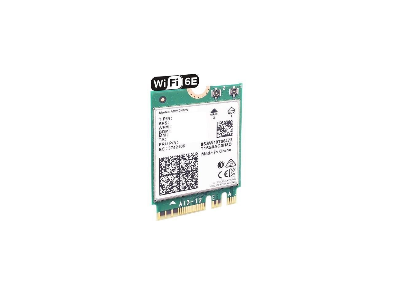 Intel AX210 IEEE 802.11ax Bluetooth 5.3 Tri Band Wi-Fi/Bluetooth Combo Adapter