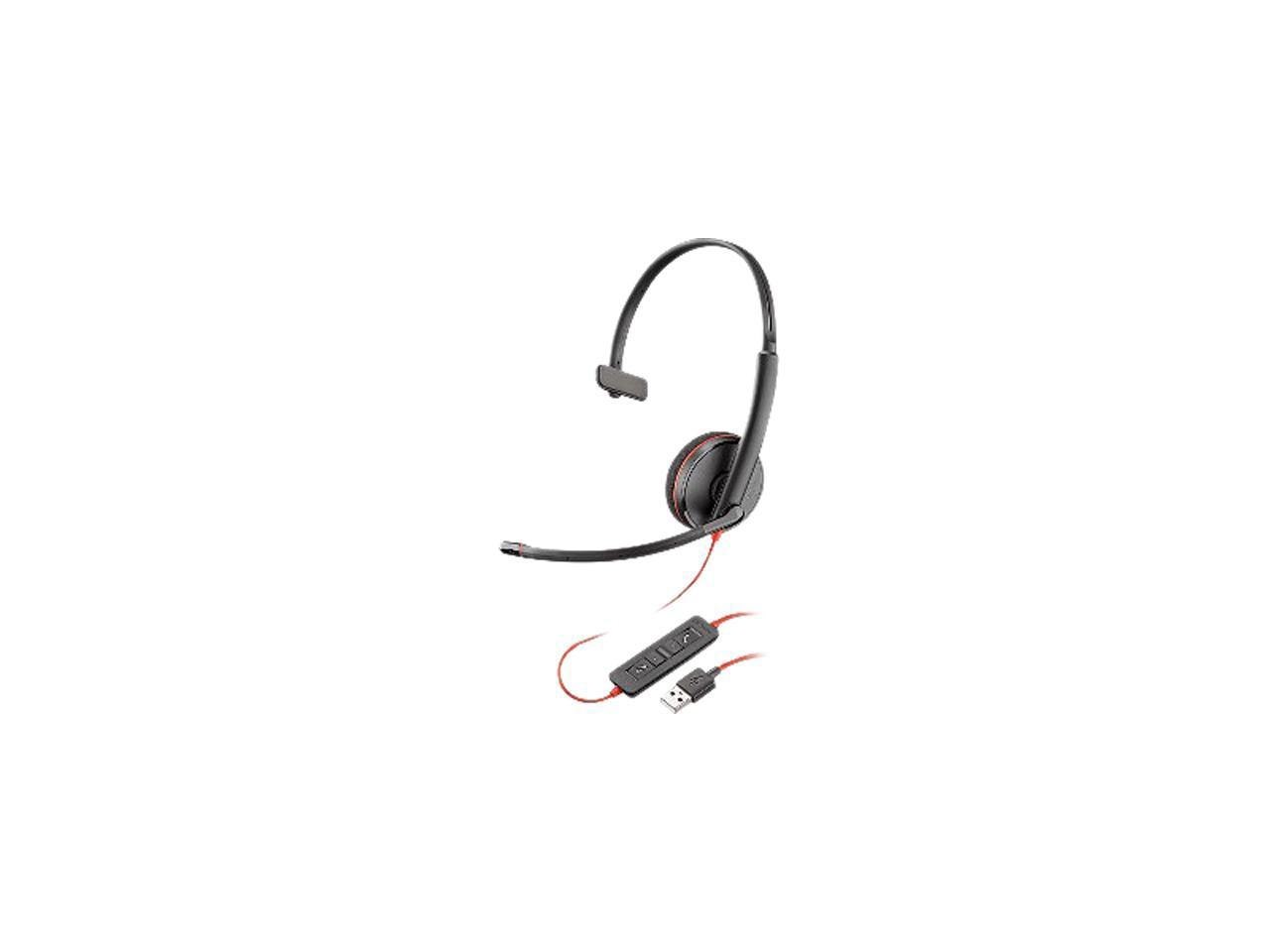 Plantronics Blackwire 3200 Corded Uc Headset Usb-A