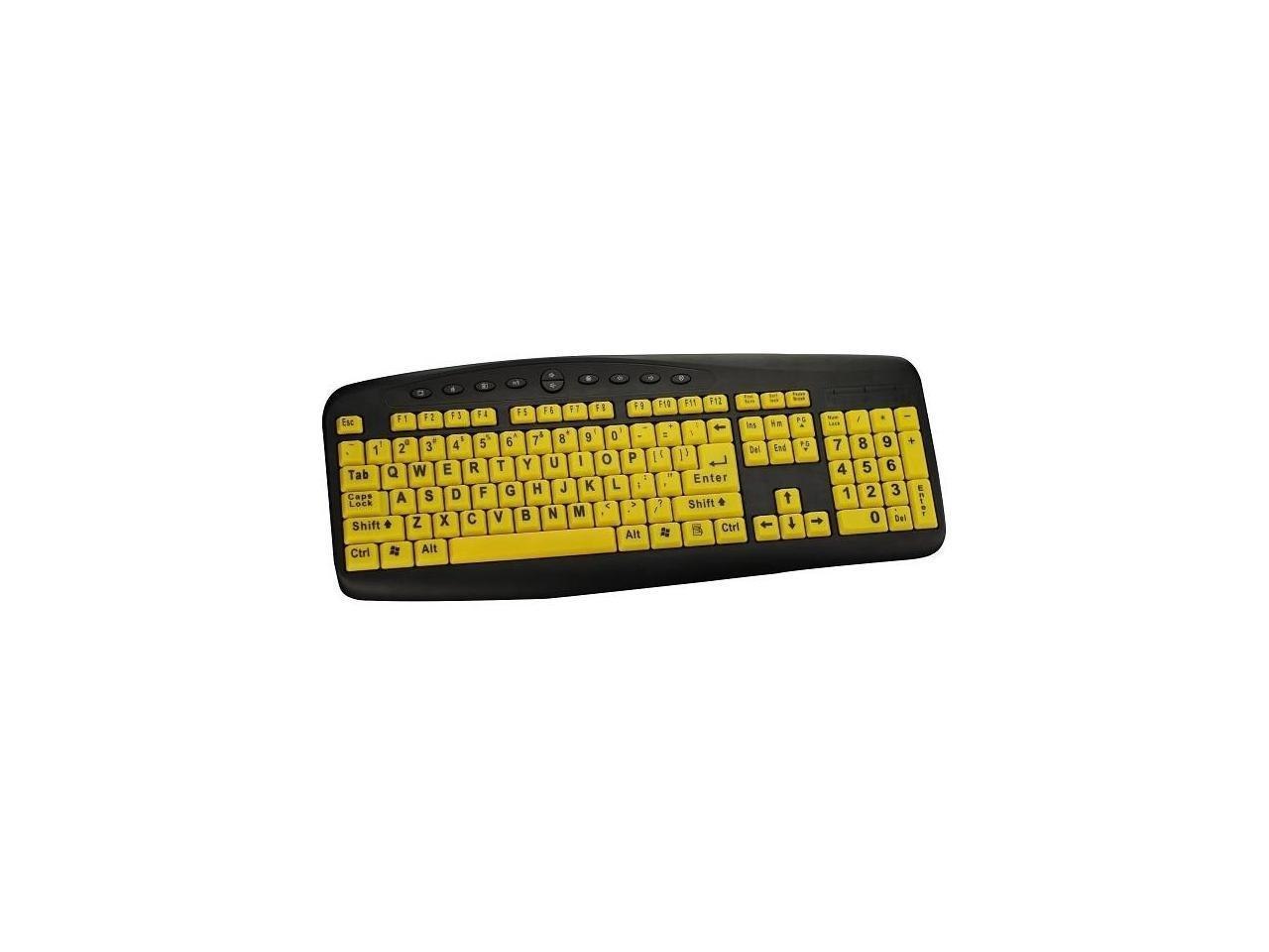 Ergoguys Large Print 104 Key Soft Touch Keyboard